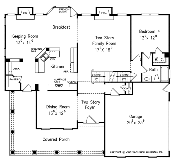 Architectural House Design - Country Floor Plan - Main Floor Plan #927-672