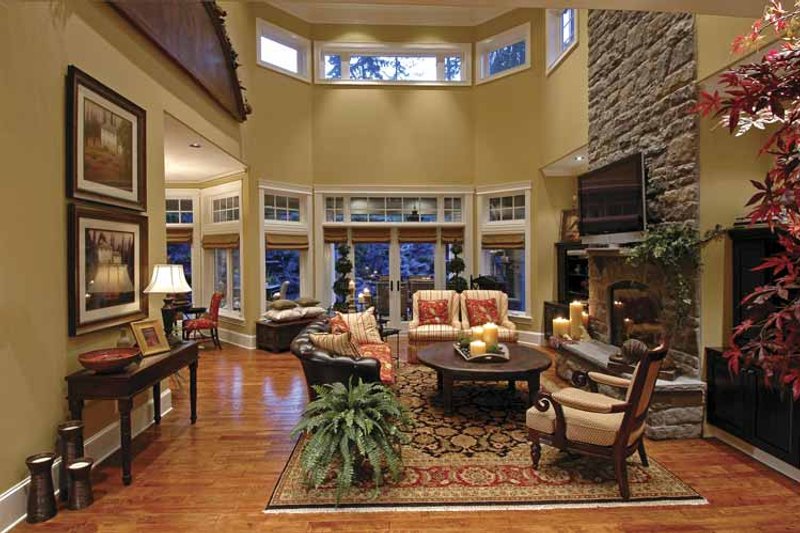 Dream House Plan - Interior - Family Room for Country House Plan #132-483 - 4 bed, 3.5 bath