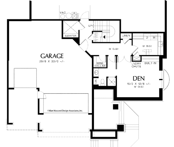 Dream House Plan - Craftsman Floor Plan - Lower Floor Plan #48-862