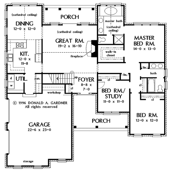 Dream House Plan - Ranch Floor Plan - Main Floor Plan #929-465