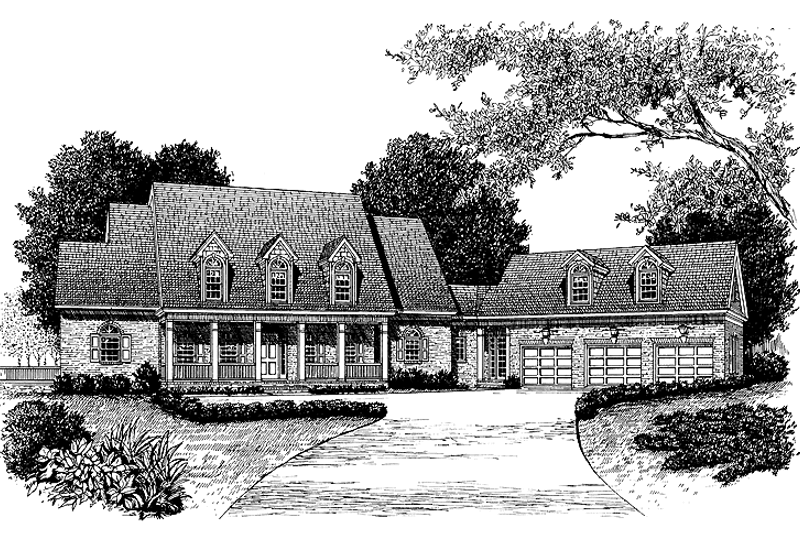 Dream House Plan - Country Exterior - Front Elevation Plan #453-259