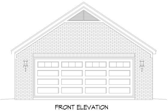 Exterior - Front Elevation 3 for Traditional House Plan #932-726, 0 bath