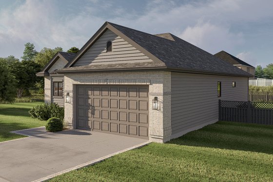 Exterior - Other Elevation for Traditional House Plan #455-202 - 2 bed, 2 bath