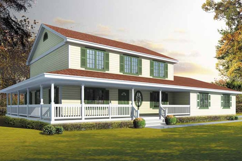 Architectural House Design - Traditional Exterior - Front Elevation Plan #1037-22