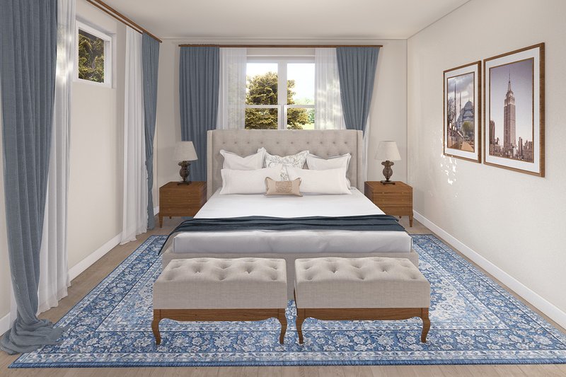 Home Plan - Interior - Master Bedroom for Prairie House Plan #124-1410 - 3 bed, 2.5 bath