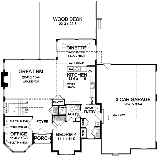 Home Plan - Victorian Floor Plan - Main Floor Plan #328-407