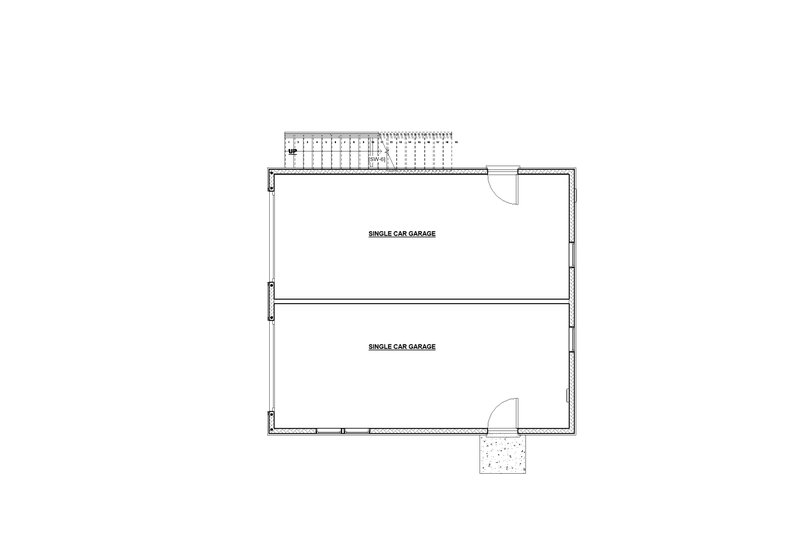 Architectural House Design - Floor Plan - Main Floor for Craftsman House Plan #895-121 - 2 bed, 1 bath