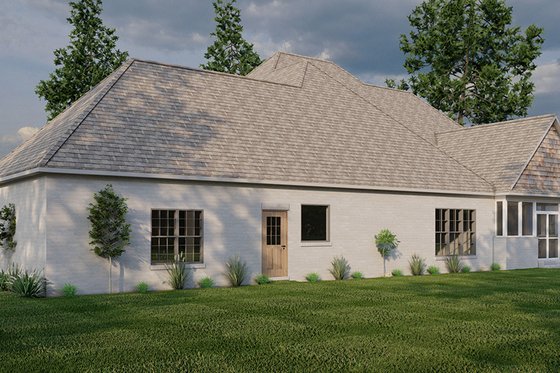 Exterior - Rear Elevation 1 for Craftsman House Plan #923-314 - 3 bed, 2.5 bath