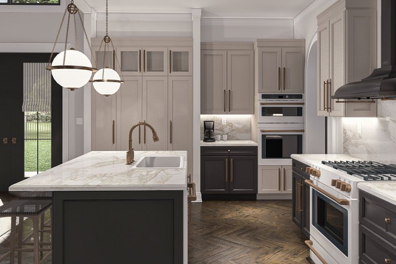 Architectural House Design - Interior - Kitchen for Victorian House Plan #455-497 - 4 bed, 2.5 bath