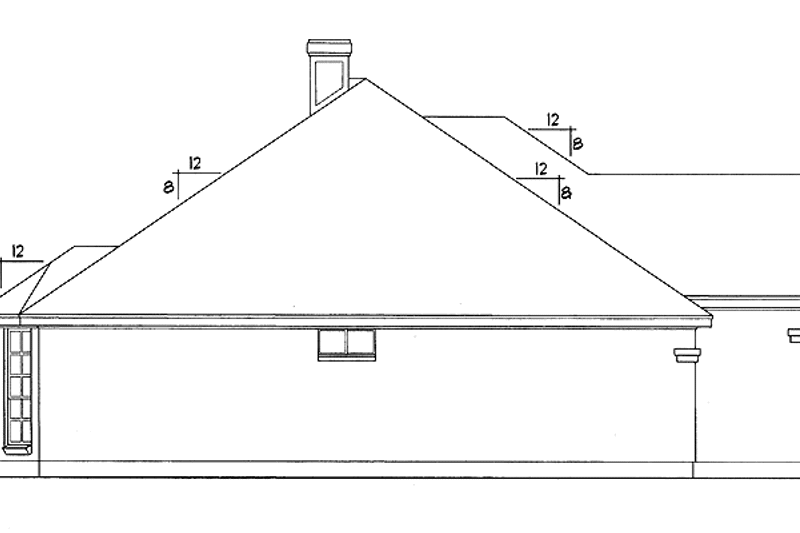 Home Plan - Exterior - Other Elevation for Traditional House Plan #40-496 - 3 bed, 2 bath