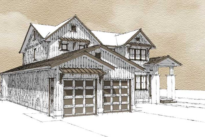 Home Plan - Exterior - Other Elevation 1 for Farmhouse House Plan #1101-37 - 3 bed, 3.5 bath