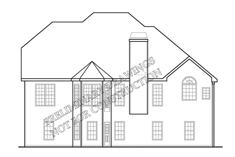 Home Plan - Exterior - Rear Elevation 1 for Country House Plan #927-685 - 4 bed, 3 bath