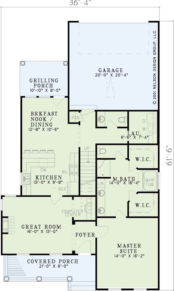 House Blueprint - Colonial Floor Plan - Main Floor Plan #17-406