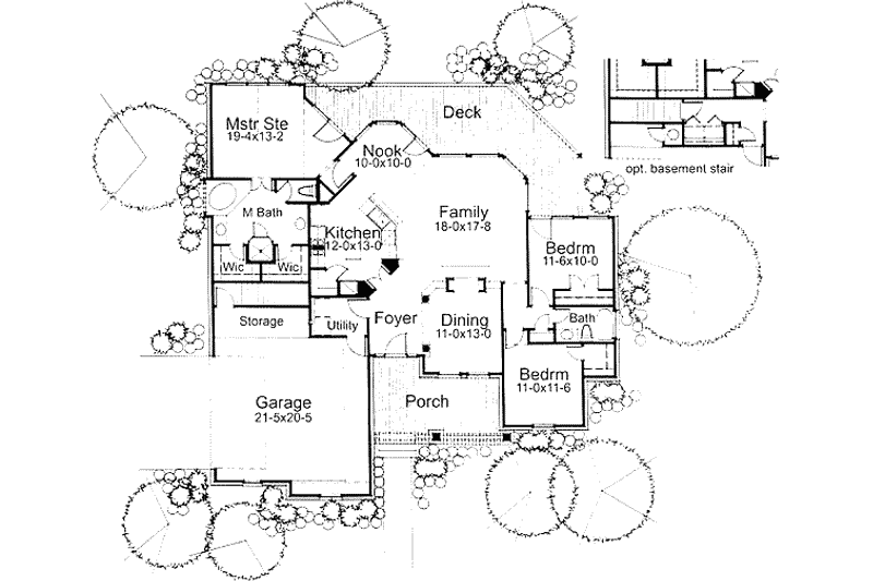 Home Plan - Floor Plan - Main Floor for Country House Plan #120-158 - 3 bed, 2 bath