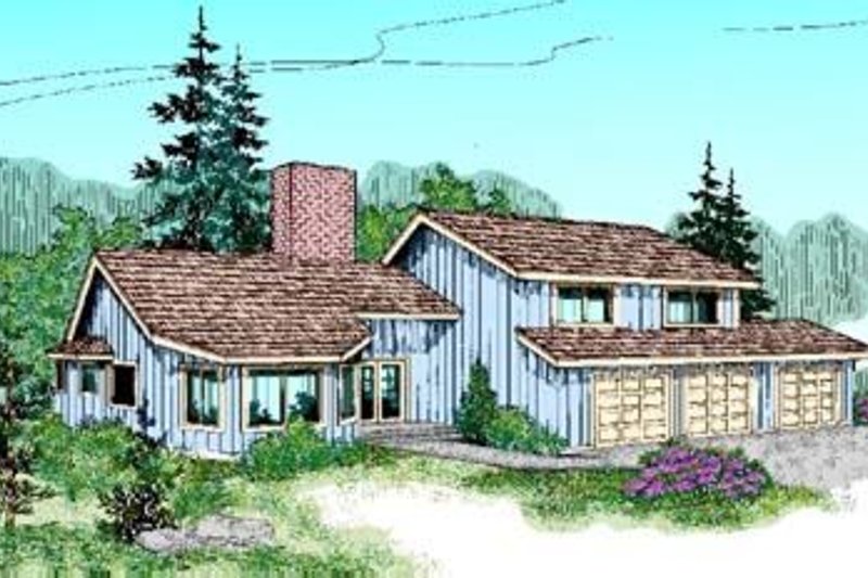 Bungalow Style House Plan - 3 Beds 2.5 Baths 2691 Sq/Ft Plan #60-368