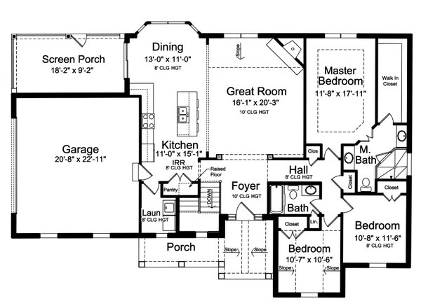 House Blueprint - Traditional Floor Plan - Main Floor Plan #46-901
