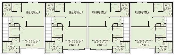 Home Plan - Traditional Floor Plan - Upper Floor Plan #17-623