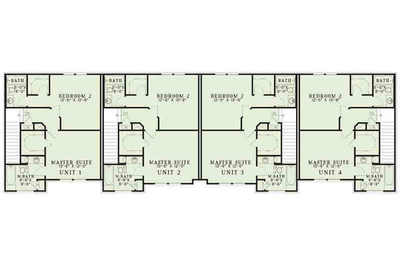 Traditional Style House Plan - 2 Beds 2.5 Baths 5196 Sq/Ft Plan #17-623 ...