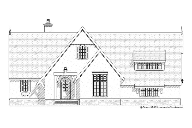 Dream House Plan - Exterior - Front Elevation 3 for European House Plan #901-93 - 4 bed, 3.5 bath