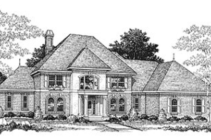 Dream House Plan - European Exterior - Front Elevation Plan #70-528