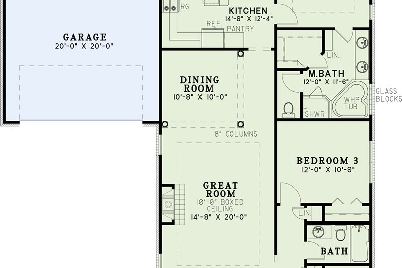 House Blueprint - Exterior - Front Elevation 4 for Traditional House Plan #17-1002 - 3 bed, 2 bath