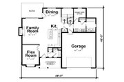 Traditional Style House Plan - 4 Beds 3.5 Baths 2527 Sq/Ft Plan #20-2279 