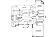 Mediterranean Style House Plan - 3 Beds 3 Baths 2523 Sq/Ft Plan #135-131 