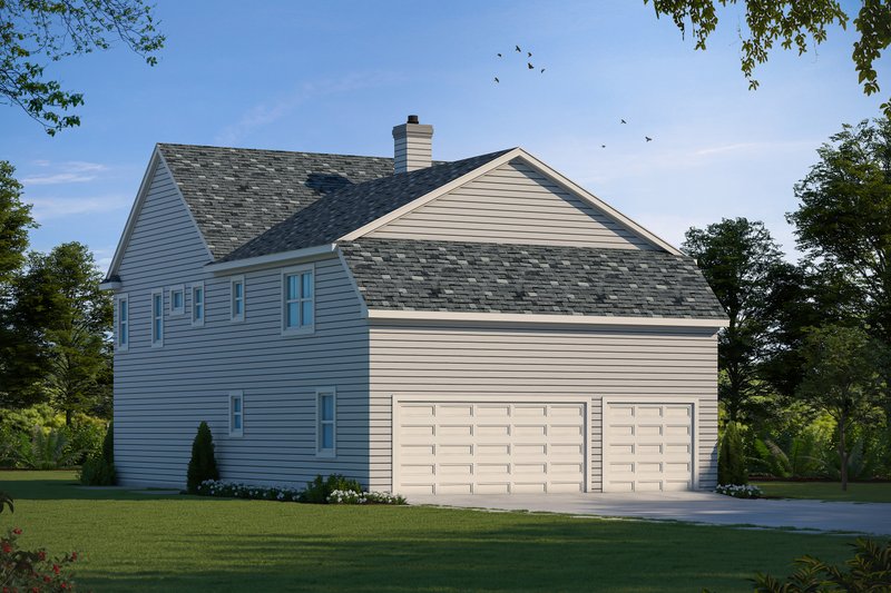Dream House Plan - Exterior - Rear Elevation for Traditional House Plan #20-2527 - 6 bed, 3.5 bath