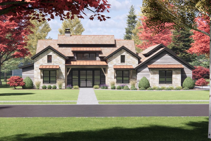 Home Plan - Country Exterior - Front Elevation Plan #1096-65