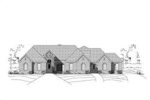 European Exterior - Front Elevation Plan #411-531