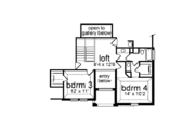 European Style House Plan - 4 Beds 2.5 Baths 3315 Sq/Ft Plan #84-153 