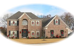 European Exterior - Front Elevation Plan #81-13738