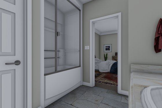 Interior - Master Bathroom 1 for Traditional House Plan #1060-54 - 4 bed, 3 bath