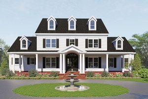 Country Exterior - Front Elevation Plan #932-1288