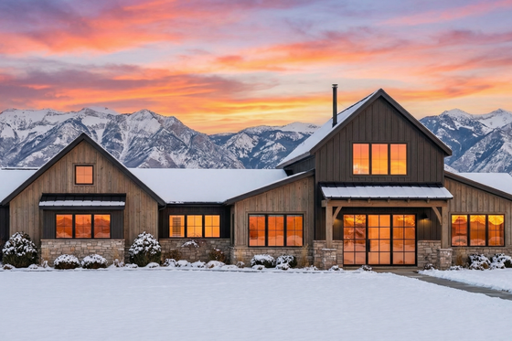 Exterior - Front Elevation 3 for Cabin House Plan #1096-74 - 4 bed, 2 bath