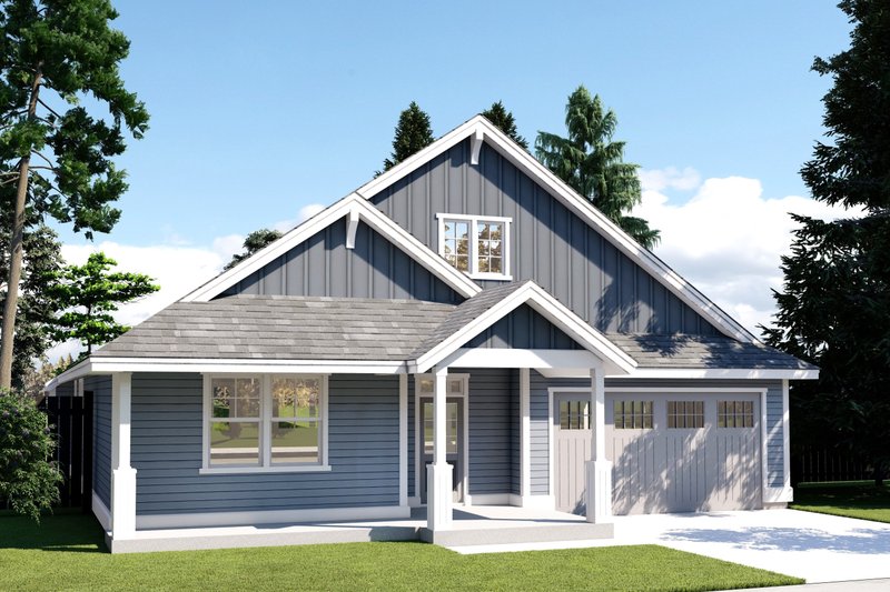 Dream House Plan - Prairie Exterior - Front Elevation Plan #53-765