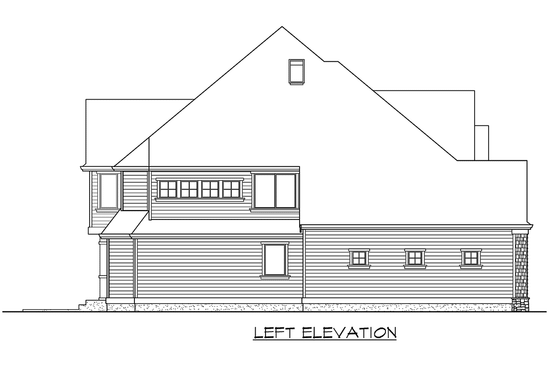 Exterior - Other Elevation 1 for Craftsman House Plan #132-161 - 4 bed, 3.5 bath