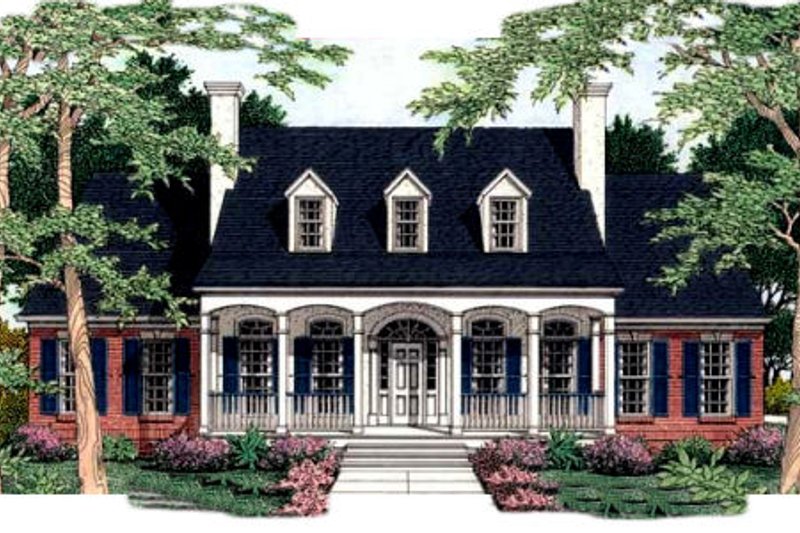 Home Plan - Southern Exterior - Front Elevation Plan #406-189