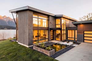 Dream House Plan - Exterior - Front Elevation for Modern House Plan #80-229 - 3 bed, 3.5 bath