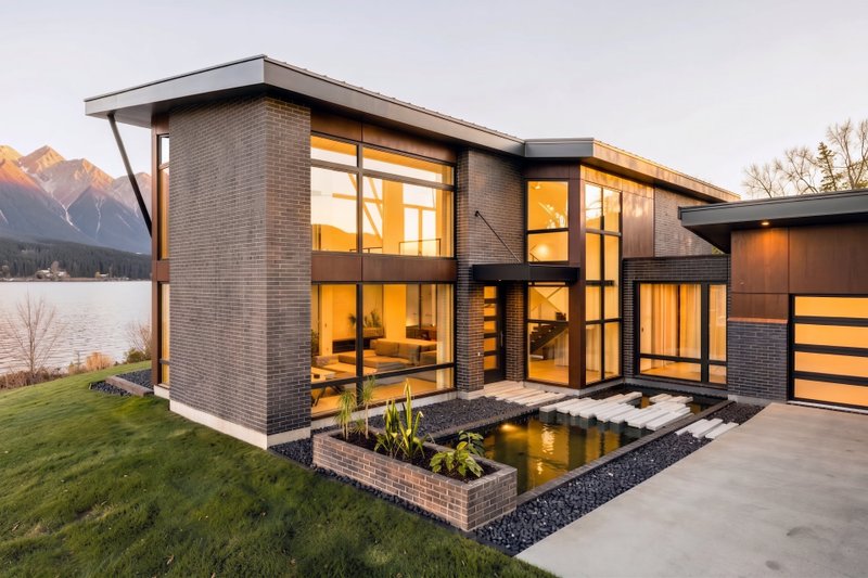 Dream House Plan - Exterior - Front Elevation 2 for Modern House Plan #80-229 - 3 bed, 3.5 bath
