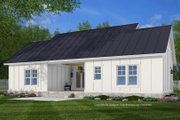 Farmhouse Style House Plan - 3 Beds 2 Baths 1190 Sq/Ft Plan #51-1443 