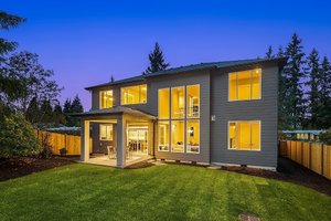 Exterior - Rear Elevation for Contemporary House Plan #1066-125 - 5 bed, 4.5 bath