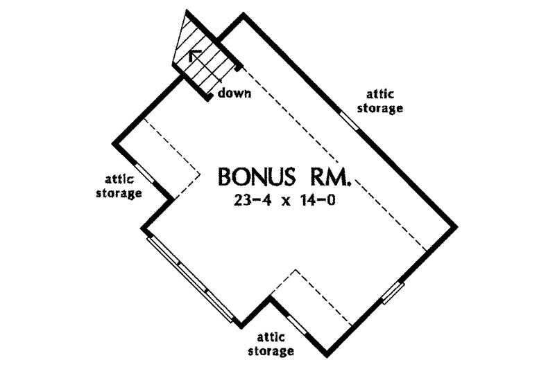 Home Plan - Floor Plan - Other Floor for Country House Plan #929-541 - 3 bed, 2 bath