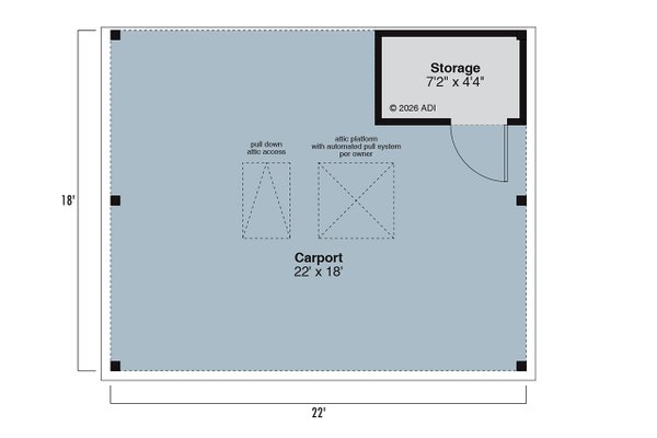Dream House Plan - Floor Plan - Main Floor for Farmhouse House Plan #124-1468, 0 bath