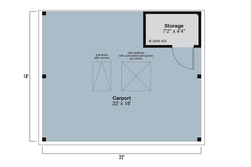 Dream House Plan - Floor Plan - Main Floor for Farmhouse House Plan #124-1468, 0 bath