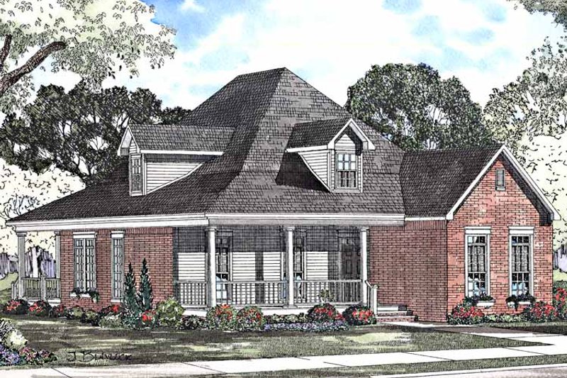 Home Plan - Exterior - Front Elevation 3 for Country House Plan #17-3226 - 3 bed, 2 bath