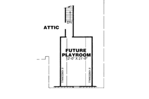 Floor Plan - Upper Floor for Traditional House Plan #34-119 - 3 bed, 3 bath