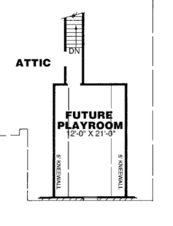 Home Plan - Traditional Floor Plan - Upper Floor Plan #34-119