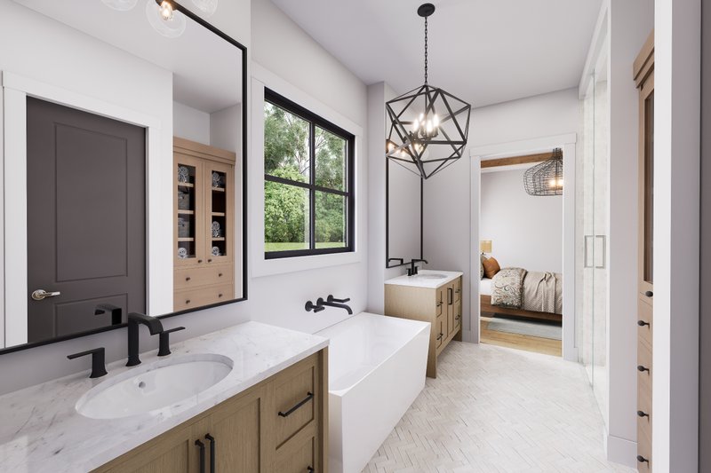 Dream House Plan - Interior - Master Bathroom for Barndominium House Plan #430-386 - 3 bed, 2 bath