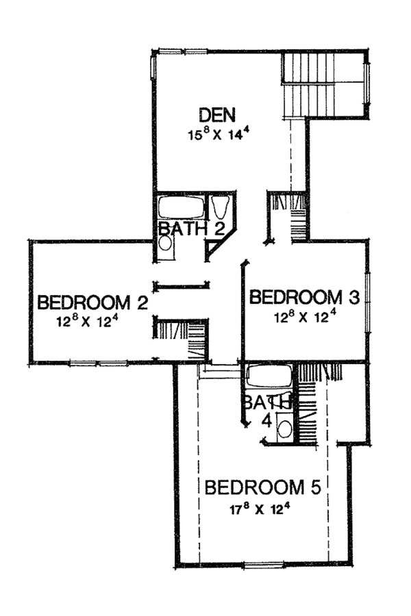 House Blueprint - Mediterranean Floor Plan - Upper Floor Plan #472-121